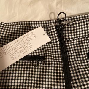 UO Black&White Checkered Plaid Pants